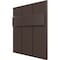 Ekena Millwork 12"W x 12"H True Fit PVC Joined Board-n-Batten Shutters Sample, Raisin Brown SAMPLE-TFPBBTB - alternate 3
